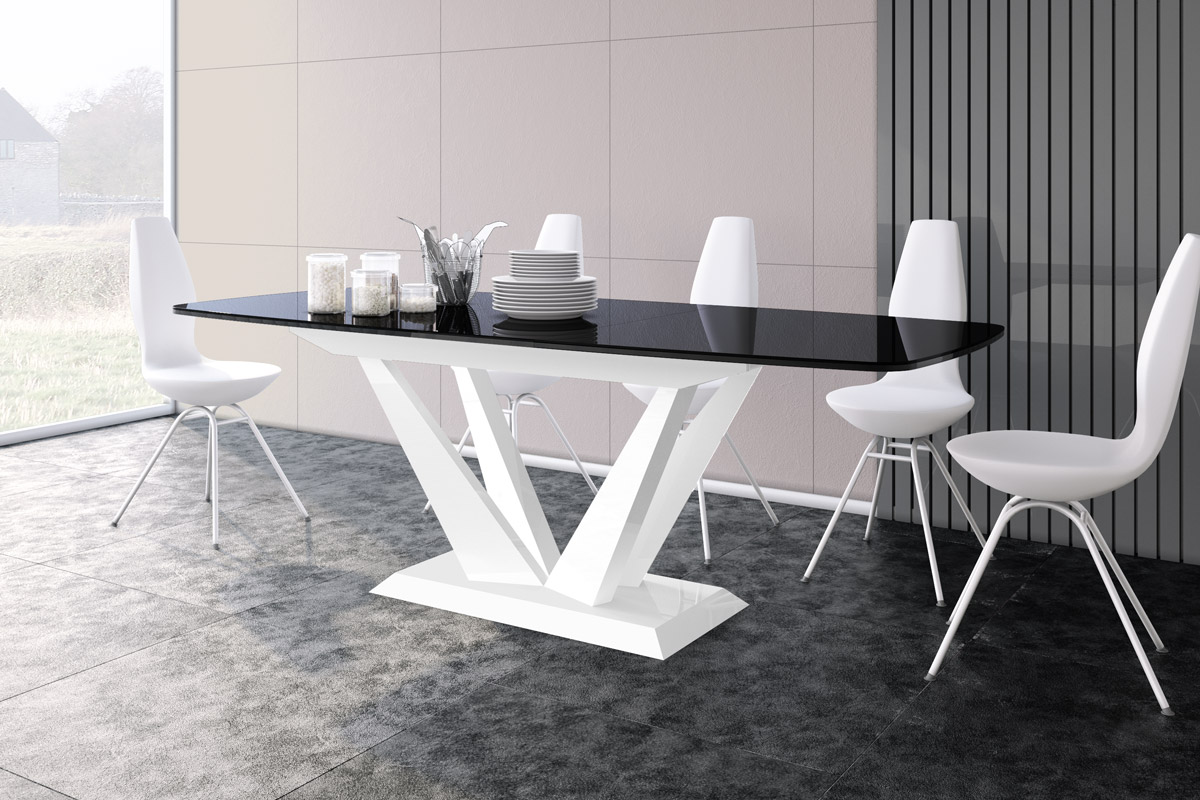 Esstisch Perfetto Tisch Ausziehbar In Super Hochglanz Acryl Ebay