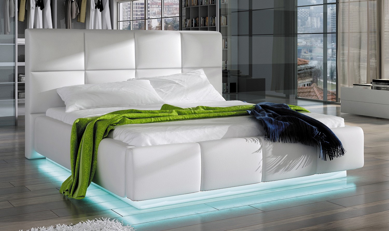 Bett, Polsterbett ASTI 160x200 mit bettkasten und ...